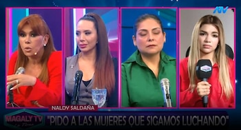Naldy Saldaña envía inesperado mensaje sobre La Bella Luz: "El único culpable es este hombre". Captura: Magaly TV La Firme.