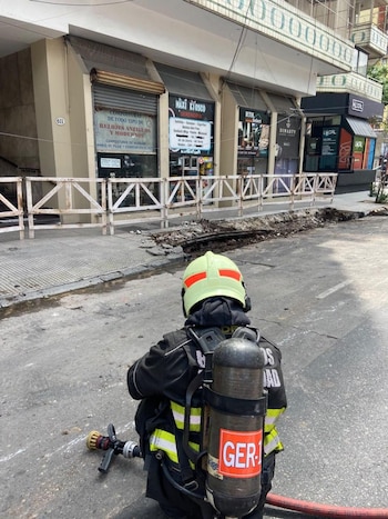 Fuga de gas en Caballito