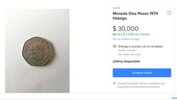 La pieza se comercializa en