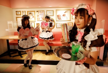 Una variante de los restaurantes de cosplay en Tokio (REUTERS/Issei Kato)