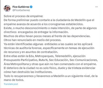 El alcalde electo anuncia auditorías