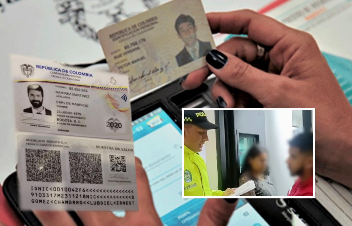 Los criminales gestionaban la entrega de cédulas, registros civiles y pasaportes falsos - crédito PolicíaNacional/Colprensa