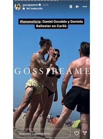 Daniel Osvaldo y Daniela Ballester de vacaciones en Cariló
