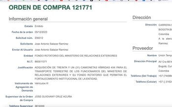 Adquisición camionetas 4x4- créditos @AlternativaCol/X