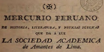 Imagen del Mercurio Peruano. (fuenteshistoricasdelperu.com/)