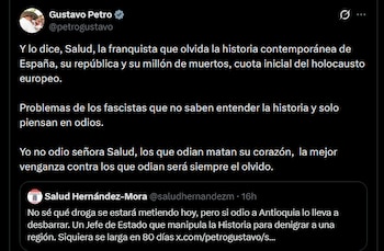Gustavo Petro - crédito @petrogustavo/X