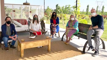 Elisa Carrió, con Horacio Rodríguez