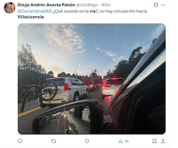 Usuario en redes sociales sobre