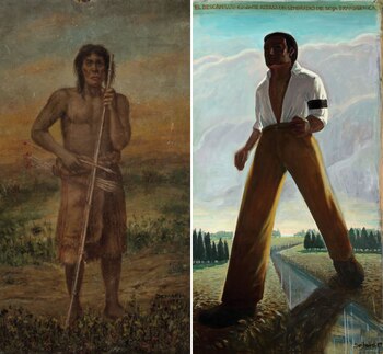 "Indio guerrero" (1898) de Bernabé