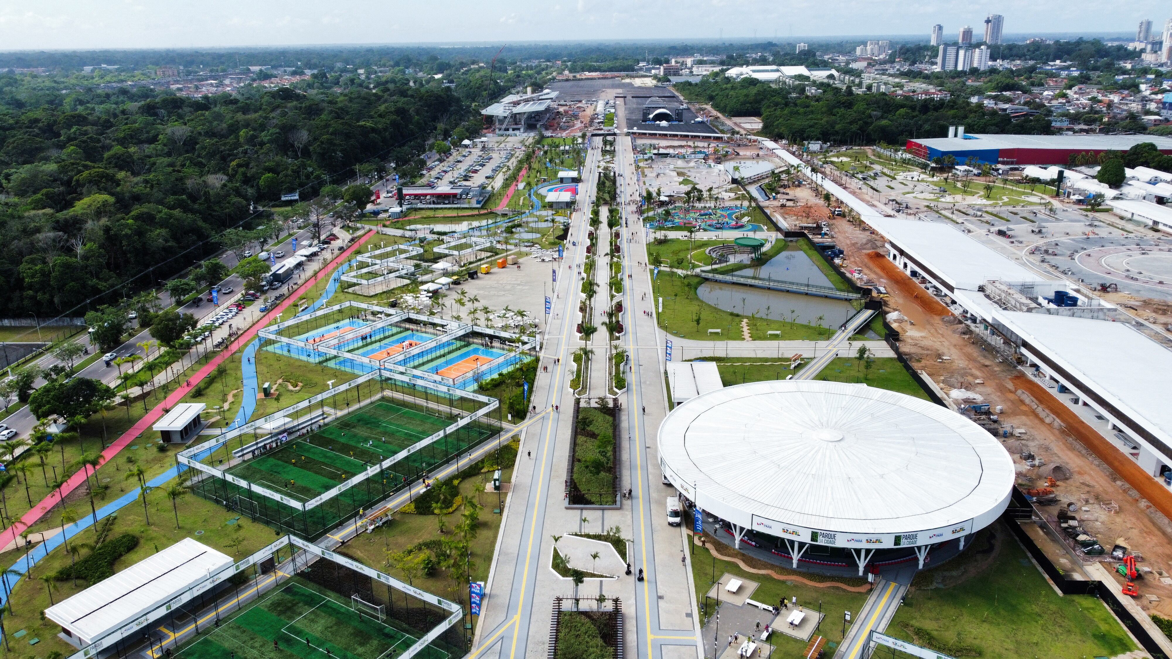 Una vista aérea muestra el