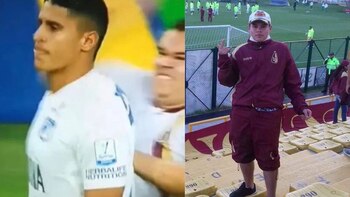 Alejandro Montenegro fue identificado como el hincha que agredió al jugador de Millonarios, Daniel Cataño. @ortegaFede/Twitter.