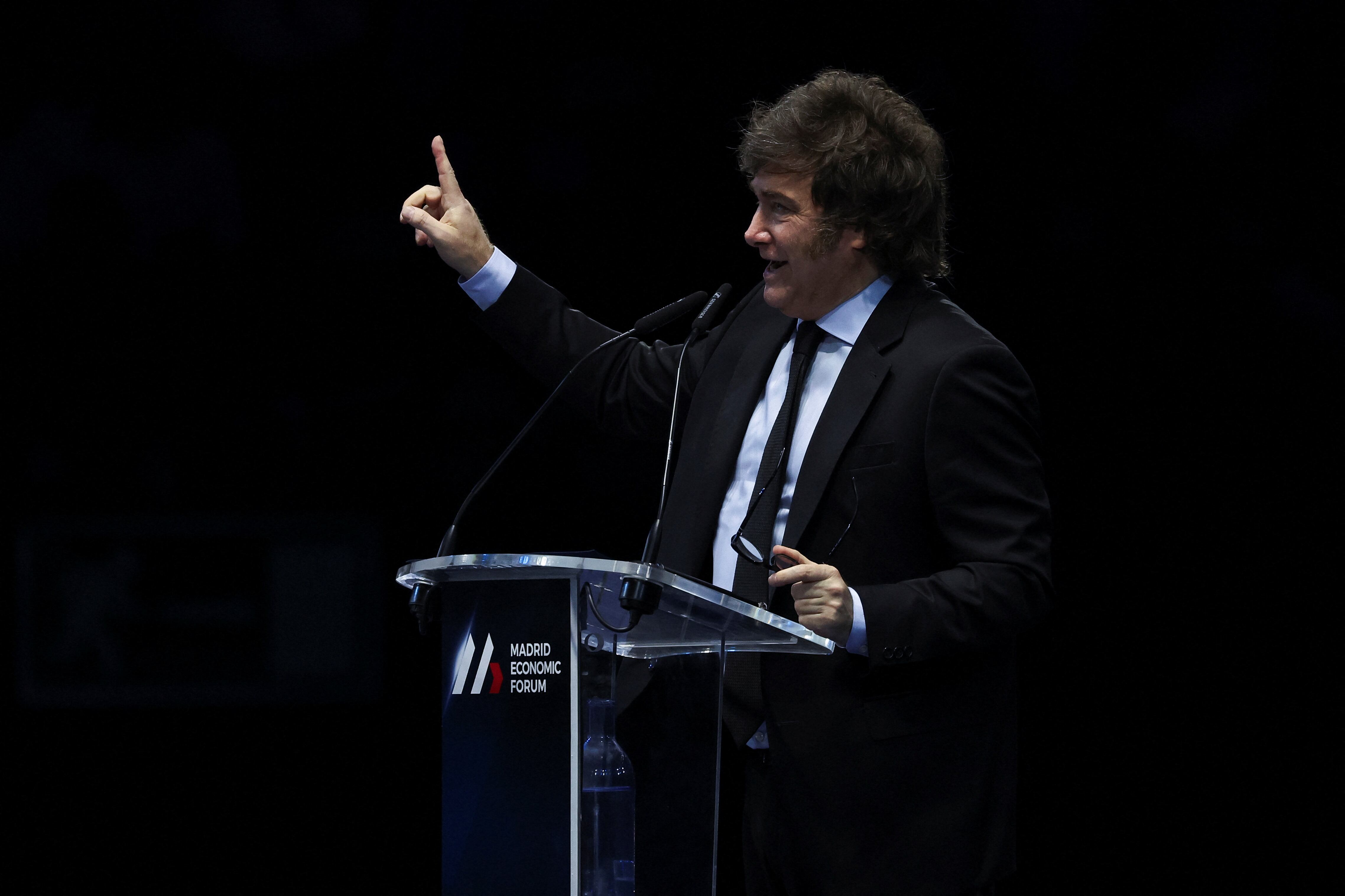 El presidente Javier Milei (Foto: REUTERS/Isabel Infantes)