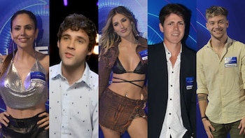 Portada Gran Hermano - Romina, Agustín, Marcos, Julieta y Nacho