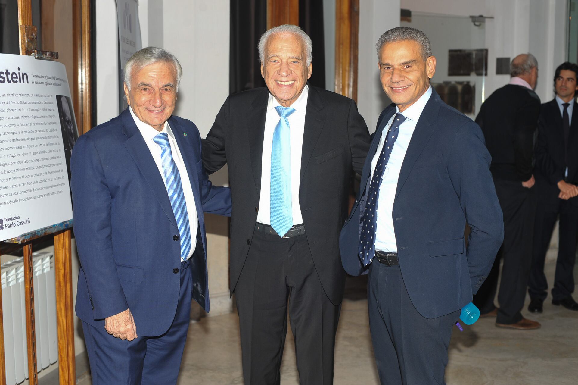 Claudio Zin, Alberto Cormillot y el infectólogo Roberto Debbag