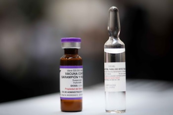 Muestra de una vacuna contra