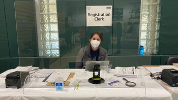 Una de las ventanillas en