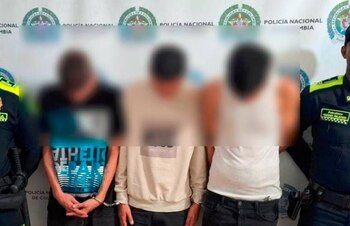 Tres personas fueron capturadas por