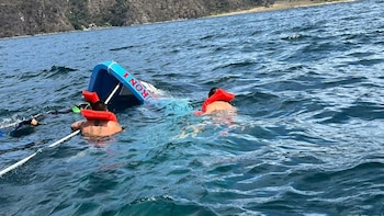 El vuelco de una lancha