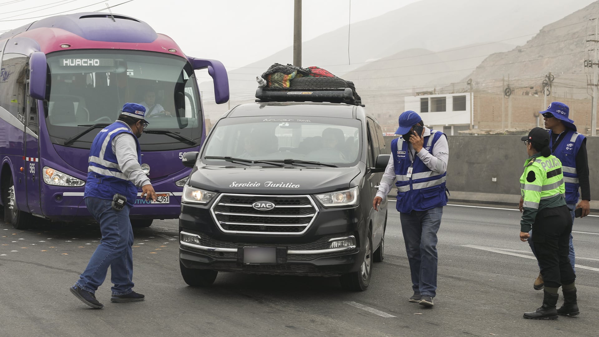 Aumentan los viajes y Sutran refuerza controles en carreteras de acceso a Lima