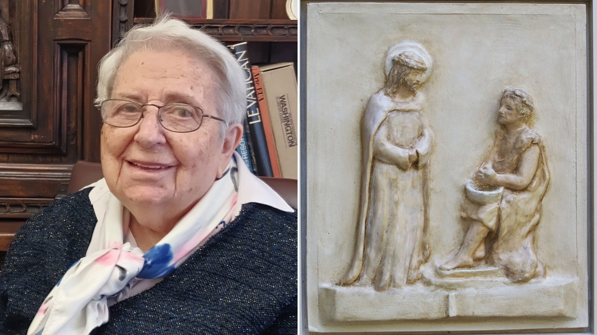 María Alba Blotta celebra 100 años como la principal escultora religiosa argentina, con obras presentes en los cinco continentes.