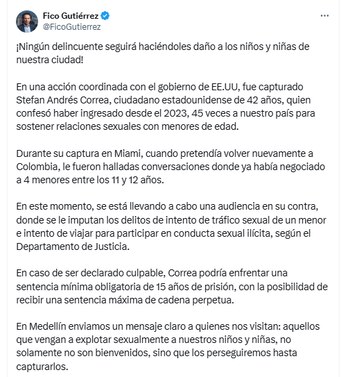 El alcalde aseguró que ningún