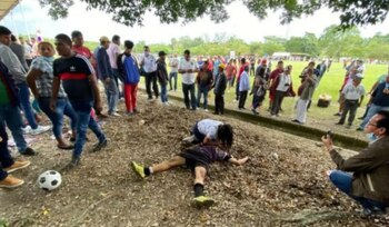 Un jugador de fútbol asesinado