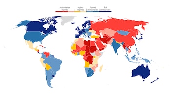 En qué lugares la democracia