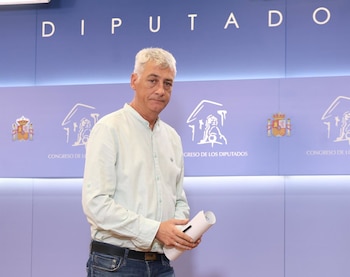 24/09/2026 El portavoz adjunto de EH Bildu en el Congreso, Oskar Matute, durante una rueda de prensa en el Congreso de los Diputados, a 24 de septiembre de 2026, en Madrid (España).
POLITICA
Marta Fernández - Europa Press