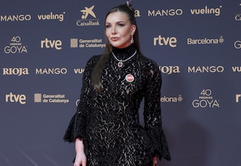 Inés Hernand, en la alfombra
