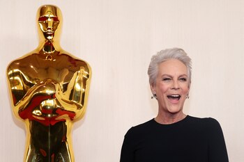 Jamie Lee Curtis poses on
