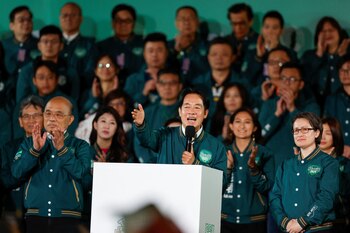 El presidente electo de Taiwán