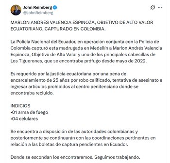 El ministro del Interior de