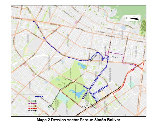 La Carrera de la Mujer 2026 tendrá salida y llegada en la Avenida Carrera 60 y recorrerá la Calle 57, la Avenida Calle 53, la Carrera 66A, la calle 42, la calle 44 y la avenida Carrera 30 hasta la calle 93 Bis - crédito Secretaría de Movilidad