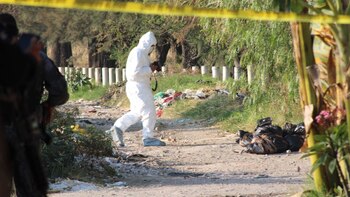 Hallan un cuerpo embolsado en