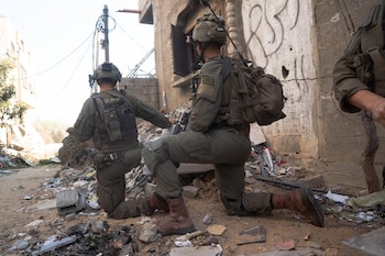 Un grupo de militares israelíes