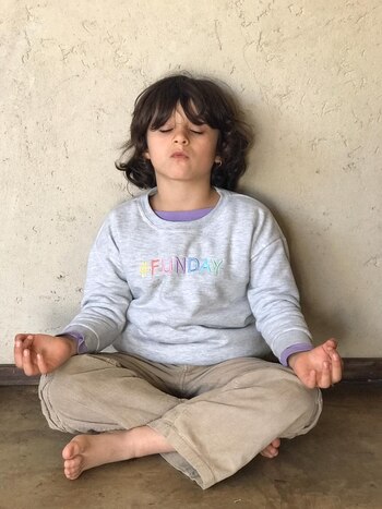 Federica en pleno ejercicio de