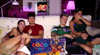 Los cuatro se veían totalmente