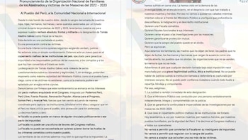 Protestas 2022-2023: víctimas rechazan a Gálvez y temen por la justicia