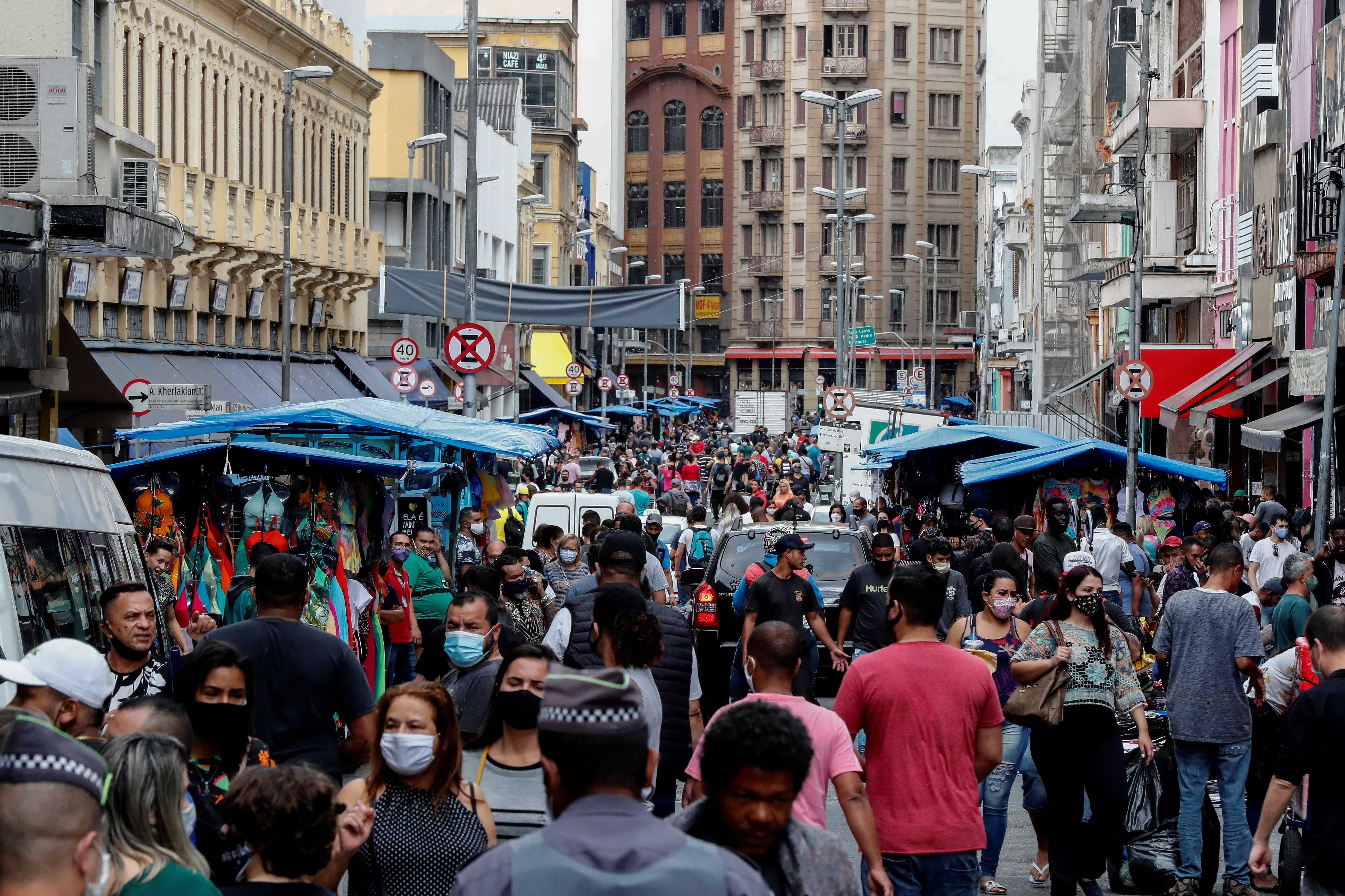 Vista del centro de San Pablo (EFE/Sebastiao Moreira/Archivo)