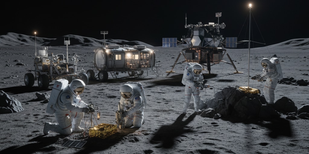 El polo sur lunar concentra proyectos para extraer agua y generar combustible - Infobae