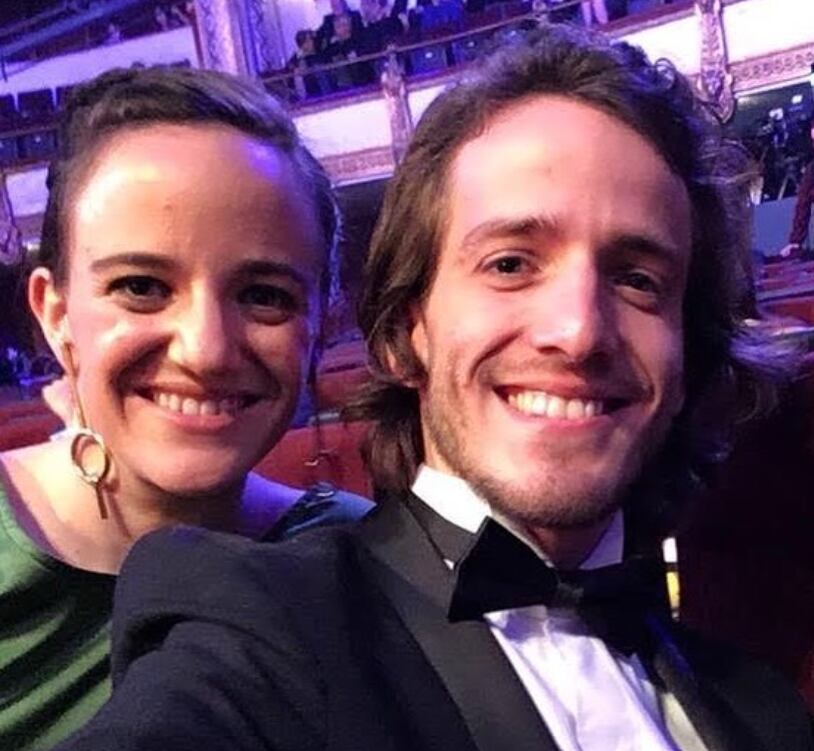 María y Andrés Penella Gómez, nietos de Roberto Gómez Bolaños. (Instagram: @andrespenella)