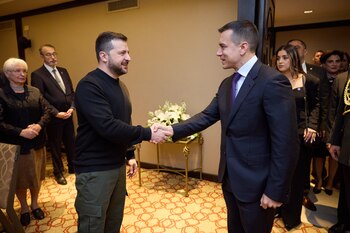 Volodimir Zelensky, presidente de Ucrania,
