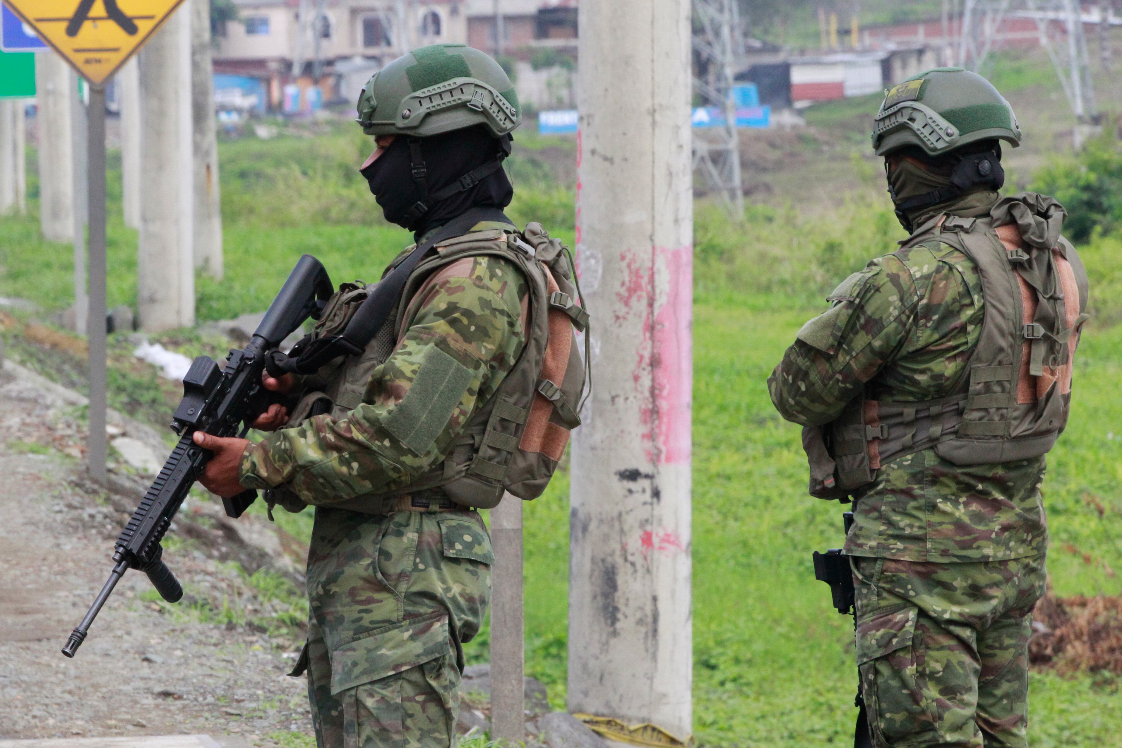 Soldados ecuatorianos . EFE/ Carlos Durán Araújo