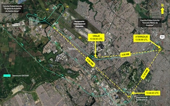 La discordancia entre el destino registrado en el plan de vuelo y el destino real previsto por la tripulación contribuyó a la confusión en el control aéreo - crédito Aerocivil