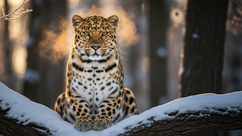 Leopardo de Amur: la batalla