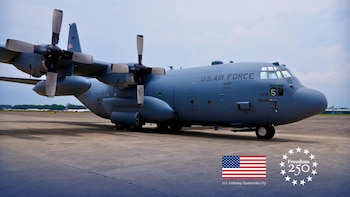 Avión C-130 de la Guardia Nacional de Arkansas aterriza en Guatemala como símbolo de cooperación y fortalecimiento bilateral