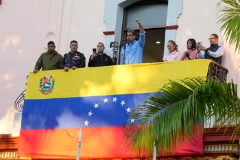 Maduro habló ante un grupo