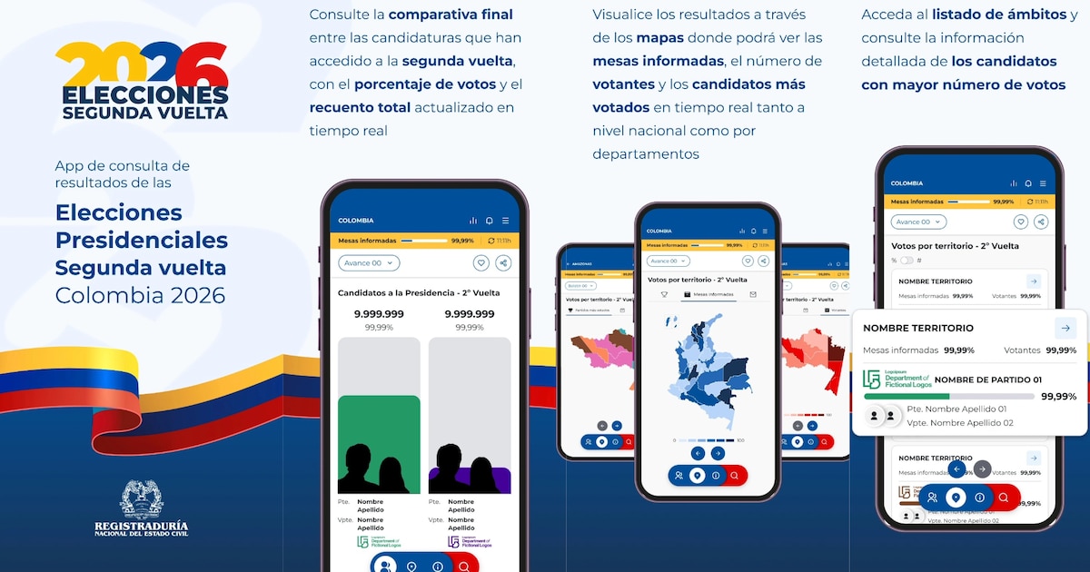 Registraduría habilita herramientas digitales para consulta de puestos y resultados de la segunda vuelta presidencial 2026