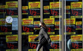 Un negocio cerrado en Berlín.