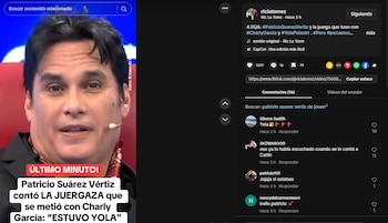 Patricio Suárez Vértiz recuerda su encuentro con Charlie García: "Me sorprendió su humildad y su talento". Infobae Perú / Captura TV - Panamericana TV